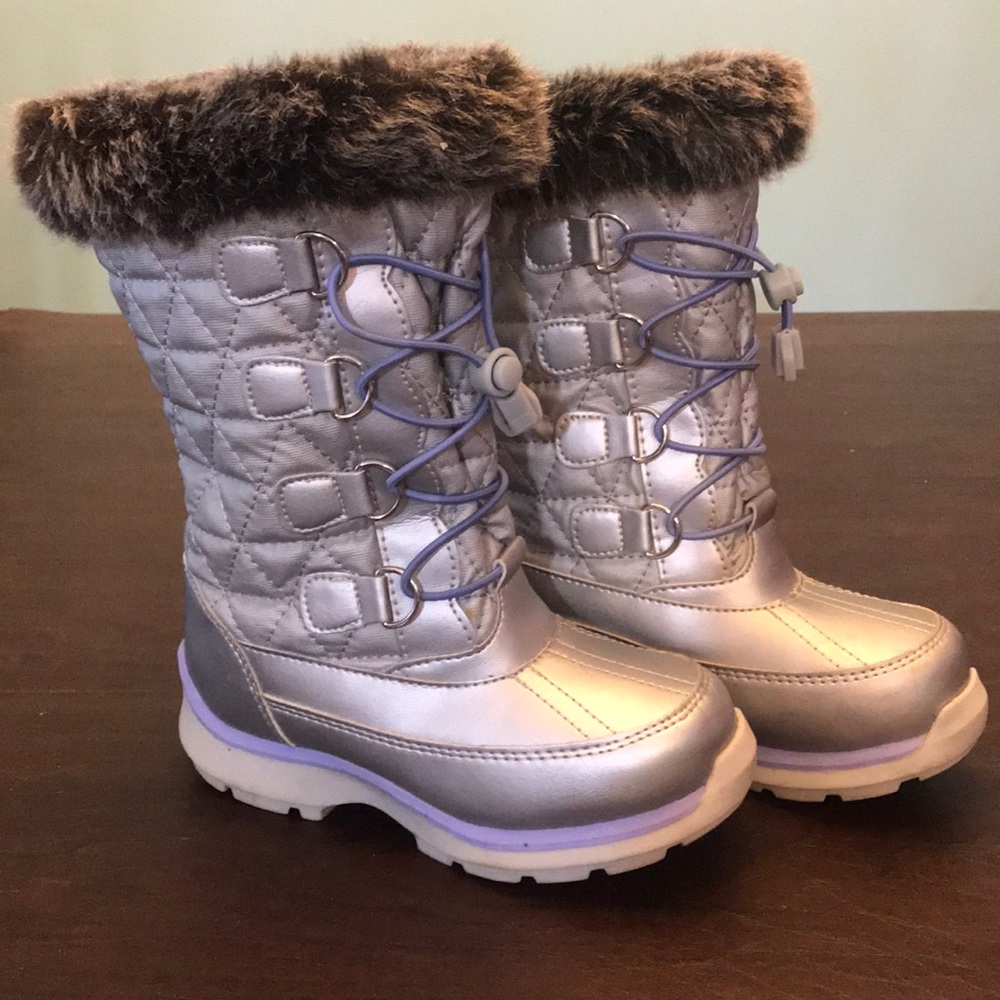 Toddler Girls Lands End Snow Boots - EUC!